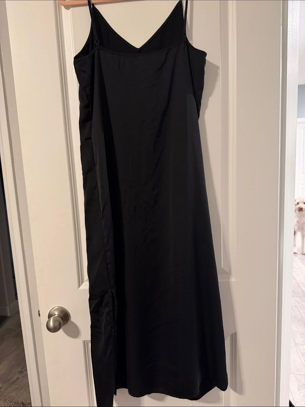 a new day Black Satin Slip Maxi Dress - Picture 5 of 6